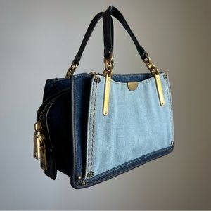 Coach Dreamer 21 Denim Mini Satchel/Crossbody Purse B2547